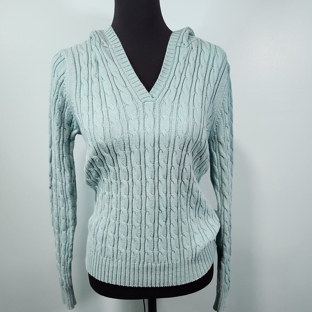 Sonoma Teal Hooded Sweater Medium. Lot E